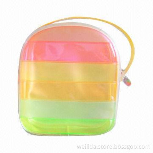 Cosmetic Bag, Made of 0.3mm PVC, Available in Various Sizes and Designs